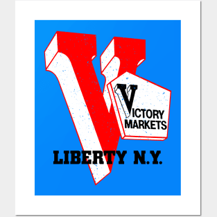 Victory Market Former Liberty NY Grocery Store Logo Posters and Art